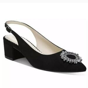 Charter Club Brynna Evening Slingback Pumps Black -6.5
